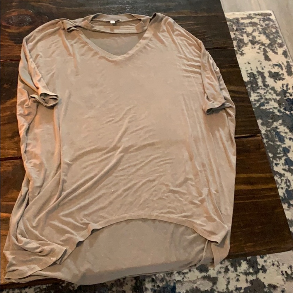 Oversized high-low shirt